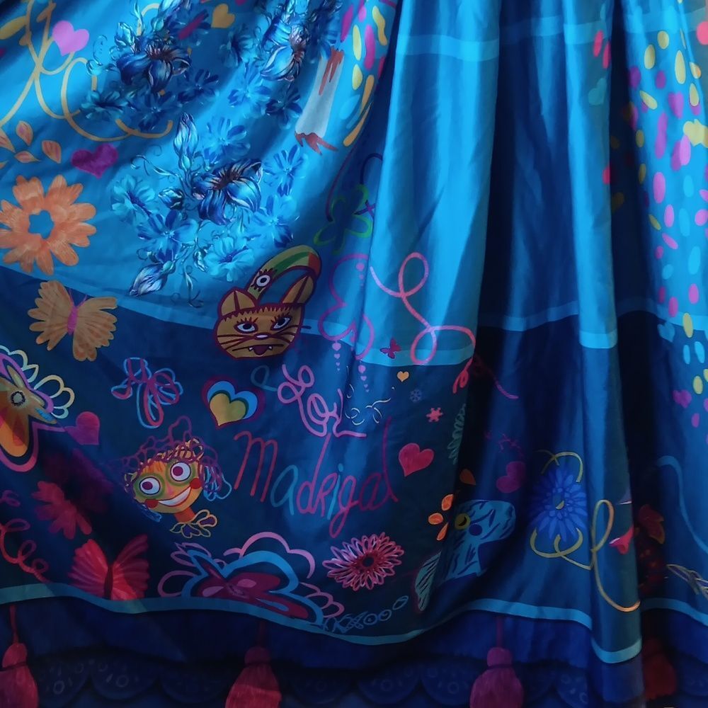 Disney Encanto Maribel Kids Blue Dress Up Costume Size 7-8 - Picture 6 of 12